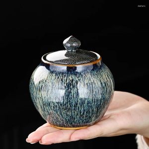 Bouteilles de rangement chinois Boîte à thé en céramique vintage PORTABLE PORTABLE COLAG