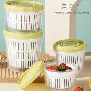 Bouteilles de rangement, conteneurs de conservation en plastique, organisateur de réfrigérateur, boîte de réfrigérateur, cuisine, garde-manger minimaliste moderne