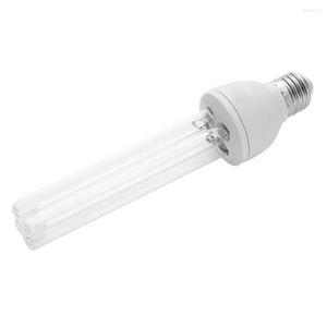 Botellas de almacenamiento E27 Lámpara UV Bombilla de cristal de cuarzo Luz recargable con soporte Herramienta de limpieza 15W