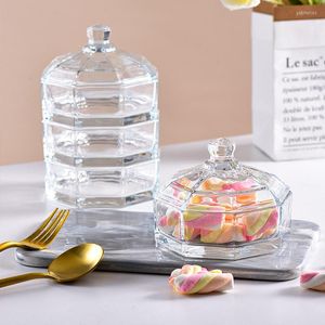 Bouteilles de stockage maison bocaux en verre de bonbons Ins rétro boîte de Table à thé pièces d'ameublement bijoux créatifs de bureau