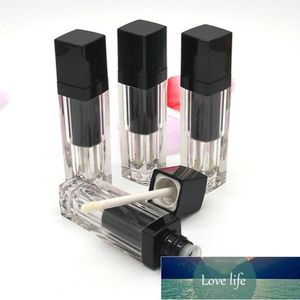 Botellas de almacenamiento Tarros Venta al por mayor Tubo de brillo de labios Envase de embalaje 5ML Tubos cuadrados transparentes Botellas de brillo de labios recargables vacías1 Precio de fábrica diseño experto Calidad