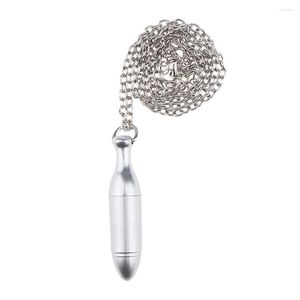 Bouteilles de stockage Kesoto 1 ML Mini rouleau vide sur ambre parfum bouteille d'huile essentielle collier pendentif pour voyage