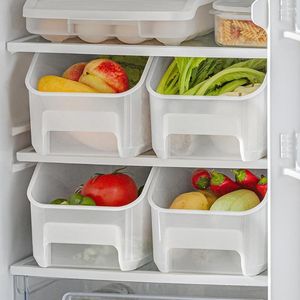 Storage Bottles Practical Organizer Box Drawer Style Food Grade Plastic Transparent Fridge Freezer For Home