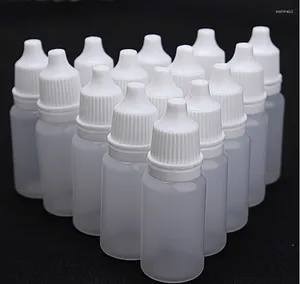 Bouteilles de rangement sdatter 10 ml en plastique vide en plastique Plastique Récipient de flacons de récipient pour solvants Huiles légères peinture Essence gouttes saline