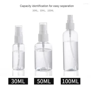 Botellas de almacenamiento Sdotter Mini atomizador de plástico Herramienta de peluquería Cosméticos Peluquería Pulverizador de agua Contenedor Botella de spray Frasco de perfume