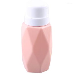 Bouteilles de stockage Meilleures offres Rhombus Nail Art Pompe Distributeur Vide 200 ML Bouteille Acrylique Gel Dissolvant Nettoyant Liquide Conteneur Manucure