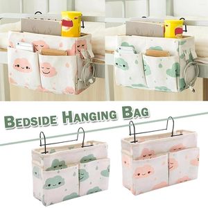 Cajas de almacenamiento Bolsa de noche Organizador colgante Soporte multibolsillo Litera de lona Bolsa de baño para dormitorio