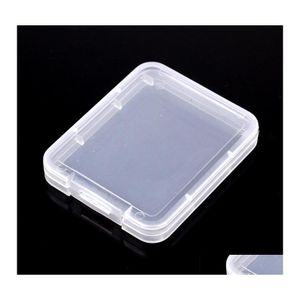 Boîtes de rangement Bacs Cf Card Rhiannon Protection Case Portable Pure Color Transparent Plastic Boxs Facile à transporter 0 12Ys J2 Drop Deli Otcj3