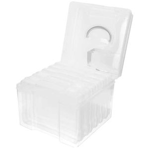 Boîtes de rangement Casses photo carte de salutation Organisateur Conteneurs d'artisanat Cases en plastique Q240506