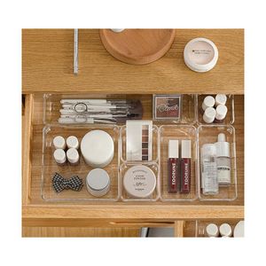 Boîtes de rangement Bacs Bureau Transparent Organisateurs Organisateurs Boîte Acrylique Bijoux Cosmétique Maquillage Organisateur Placard Pour Petites Choses Wll1289 D Otsmn
