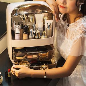 Boîtes de rangement Donny Cosmetic Box Transparent Makeup Bijoux Organisateur Home Small Item Drawer-Strong Drawer Multifonctionnel Voyage