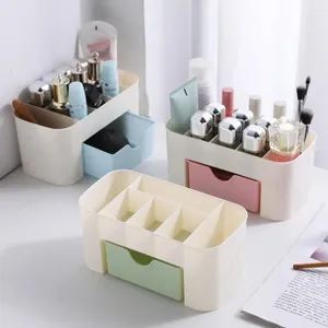 Boîtes de rangement Tiroir Cosmetics Boîte de salle de bain Tri plastic