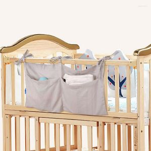 Boîtes de rangement Sac multifonction pour bébé Born Baby Crib Hanging Diaper Organizer Toy Pocket Literie Set
