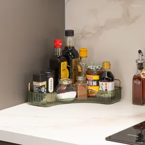 Cajas de almacenamiento para cocina, estante para botellas de especias, estantes esquineros de escritorio, organizador de baño, accesorios