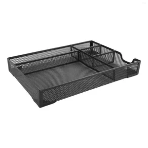 Boîtes de rangement Panier d'organisateur de bureau en métal Stume 5 grilles