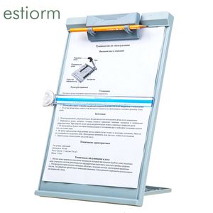 Supports de stockage Supports de bureau Porte-documents pour la dactylographie Porte-copie de bureau avec clip réglable Support de lecture de documents A4 Page Porte-copie papier 230905