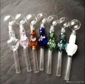 Accessoires de bongs de pot de fumée femelle droite, brûleur à mazout unique Bongs en verre Tuyaux d'eau Tuyaux de verre Tuyaux d'huile Fumer avec compte-gouttes