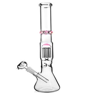 Grand verre Bongs conduites d'eau narguilés Shisha barboteur Dab plates-formes bobine congelable eau glacée Bong fumer tuyau bécher