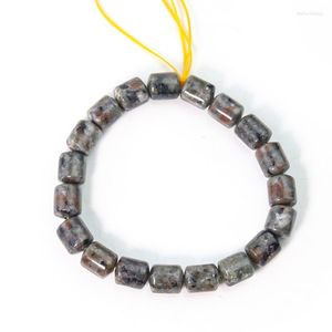 Pulsera de cuentas de piedra de llama Natural de 1 hilo, amuleto de energía Mineral, muñeca mágica para mujer y hombre, accesorio para hacer joyas