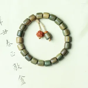 Bracelet en bois de santal vert argentin pour hommes et femmes, chaîne de perles en ébène, vente en gros, remise de quantité