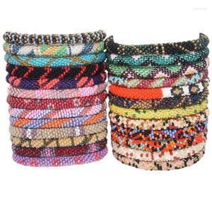 Strand Beaded Strands Random 15pcs Nepal Pulseras Czech Bead Bracelet Fashion Handmade Unique GiftsBeaded Lars22