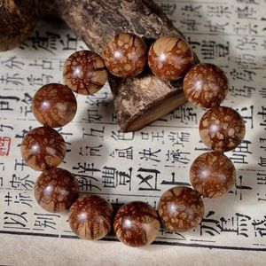 Brin femelle fleur de prunier os Dan 18mm13 bouddha perles Bracelet main chaîne quantité artefact en gros Style chinois