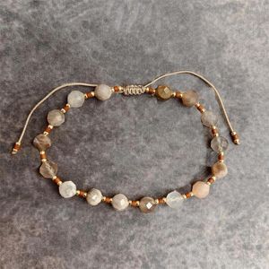 Strand KKBEAD, Pulseras de piedra solar de 5mm, regalos, joyería Vintage, pulsera de cuentas naturales para mujeres y hombres, Pulseras para mujer, joyería Miyuki