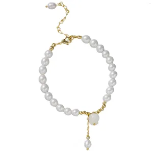 Bracelet coréen léger en forme de tulipe pour femmes, accessoire de luxe, en perles de coquillage, en perles de Rose, breloque réglable, bijoux tendance