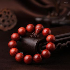 Strand Technology Of High Density Old Material Wholesale Bracelet Lobular Red Sandal Oil Grain Zambie Blood Beads