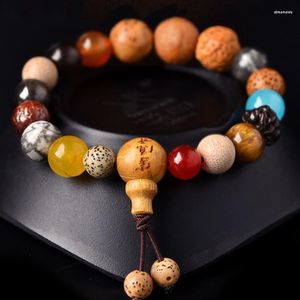 Strand Vintage Naturel 18 Bodhi Graine Bracelet Bracelets Bouddha Charme Tibet Bouddhiste Prière Bois Perles Bouddhisme Tibétain Bracelets