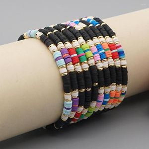 Strand YASTYT Bracelet En Argile Polymère Pour Hommes Bijoux 2023 Mode Bohème Coloré Perlé Bijoux Extensible Voyage Bracelets En Gros