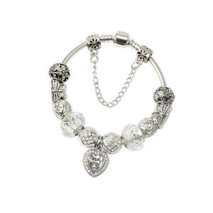 Strands Charm Bracelet 925 Silver Fit Love Heart Pendant Feminine Butterfly Beadle as a Gift DIY Women Jewelry
