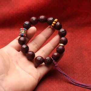 Stands Népal Phoenix Bodhi Se graine de fer Jade Bracelet en cuir belos à main Rosaire Rosaire Perle HandSit Spacer Perle Running Ring Pichet pour hommes