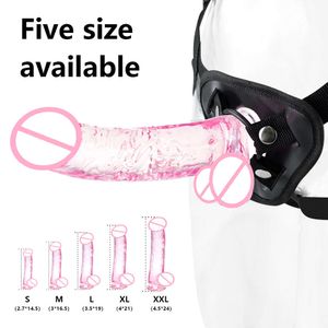 Strap-On Realistic Pene Erótico Soft Jelly Dildo Estimulador G-Spot Masturbator Anal Butt But Dick Toys Sexy para adultos 18+