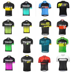 SCOTT équipe cyclisme manches courtes maillot vélo vêtements séchage rapide vélo chemise VTT hauts ropa ciclismo C2605