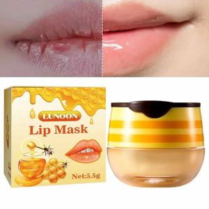 Baume à lèvres fraise abeille, soin de maquillage, masque hydratant et Anti-gerçures, base de rouge à lèvres nourrissant, estompe la ligne des lèvres