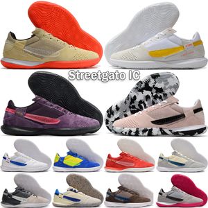 Streetgato IC Hommes Chaussures de Football Classiques Suède Designer Fédérations Nostalgie ondon Cages Petite Face Violet Rose Blast Intérieur Football Bottes Taille 39-45