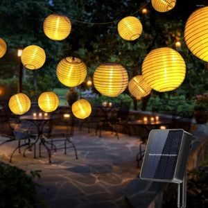 Strings 10/10/30 LED Imperpose Lantern Solar String Fairy Light Power Power Power Lamp Christmasgarland for Weeding Home Garden Decor