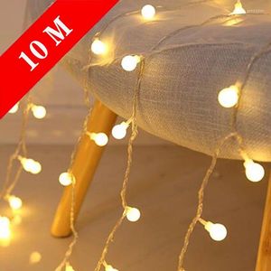 Cadenas 10m 80 LED Fairy Lights USB Outdoor/ Indoor Street Garland Christmas/ A￱o de Navidad Cadena para decoraci￳n del hogar