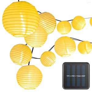 Cordes 20/30LED étanche lanterne boule lampes solaires extérieur jardin guirlande Globe fée lumière noël mariage chaîne