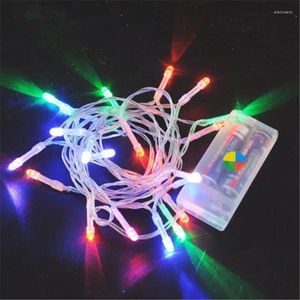 Strings 2M / 3M / 4M / 5M / 10M LED String Light 3xAA à piles Fée Pvc Fête Noël Année de mariage Décoration