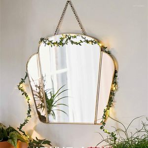 Cuerdas 2M / 3M / 5M / 10M Pequeña guirnalda de hojas verdes Alambre de cobre Luces de cadena de hadas Decoraciones navideñas navideñas Año Boda DIY para habitación