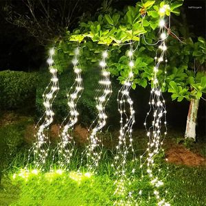 Cords 30/40 2m LED Tree Branch Vine Light 600/800 Extérieur Christmas Waterfall String Copper Wire Fairy Garlands