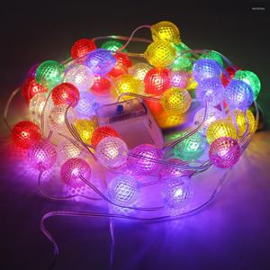 Cuerdas 50/100 LED String Candy Ball Luz de Navidad USB 8 modos Jardín al aire libre Hogar Decoración de fiesta navideña Blanco cálido / Rojo / RGB