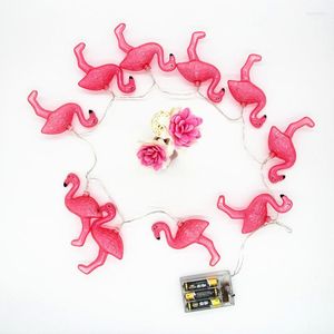 Cordes Longueur personnalisée et couleur claire Flamingo LED String Guirlandes de fées pour les décorations de chambre d'enfants de fête de mariage de vacances