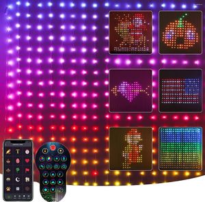 Critres DIY LED Curtain Lights Smart App Control String Garland for Chack Window Christmas Navidad Wedding Party Decoration
