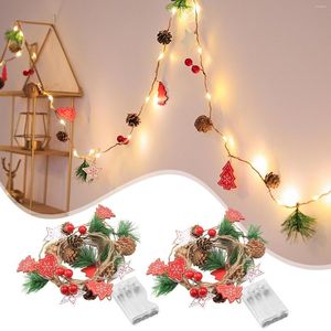 Cordes LED Copper Fil Lights Christmas Cabinet Decoration Mini String Battery Multicolo