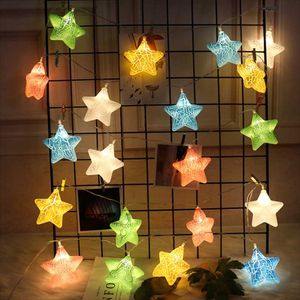 Cuerdas LED Crack Star Light String Navidad Año 2022 Dormitorio Salón Fondo Pared Adorno Decorativo Pequeña Noche LightLED LEDLED