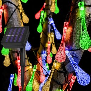 Cordes mètre lampe solaire puissance 100 LED S LED chaîne fée lumières guirlandes jardin décor de noël pour éclairage extérieur LED