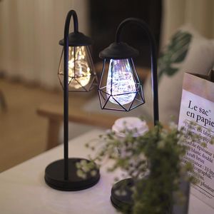 Cuerdas nórdicas modernas de hierro forjado, luces creativas que embellecen la mesa de comedor, Bar, decoración personalizada para restaurante, luces LED